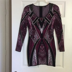 Guess long sleeve studded dress